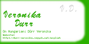 veronika durr business card
